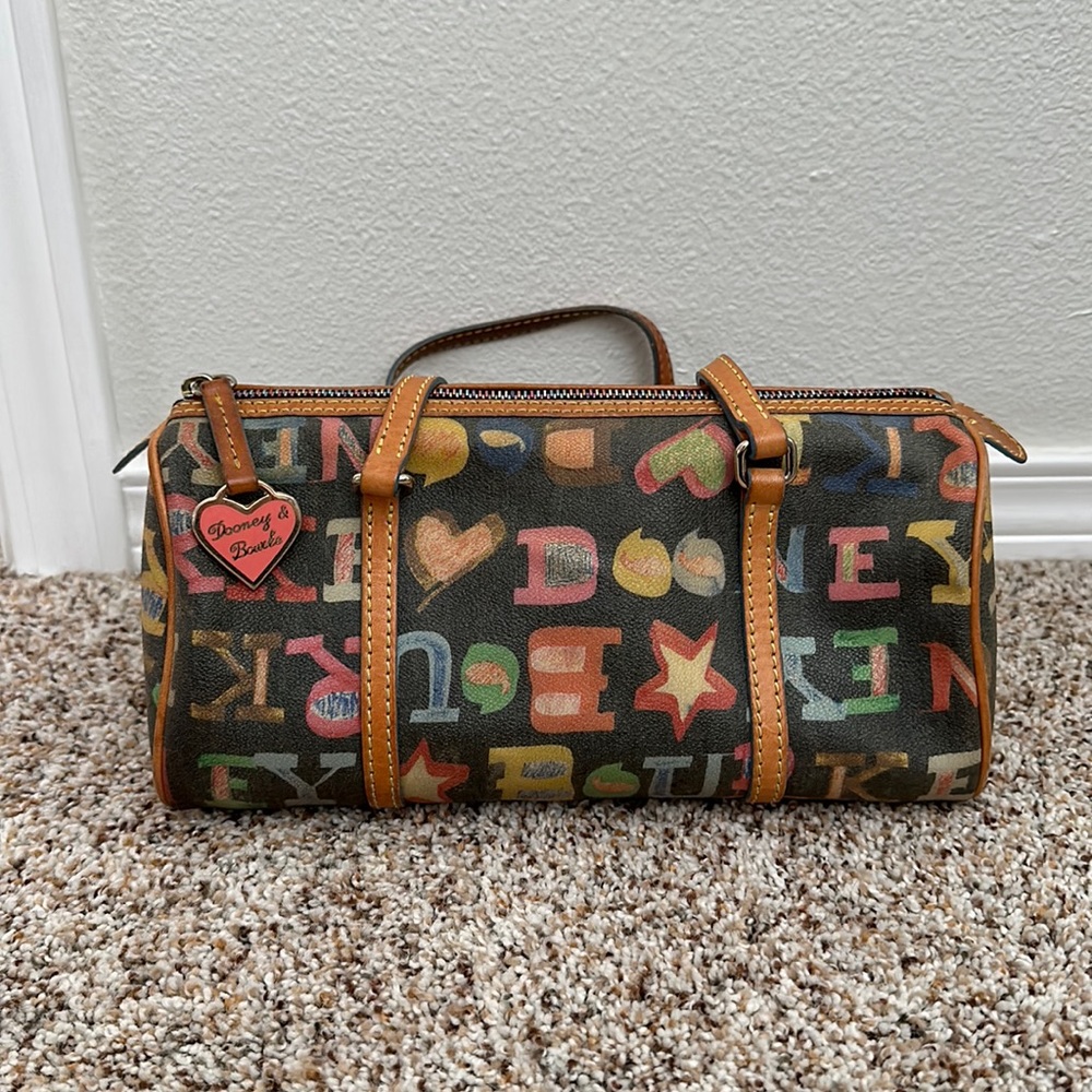 Dooney & Bourke Bubble Letter Barrel Bag